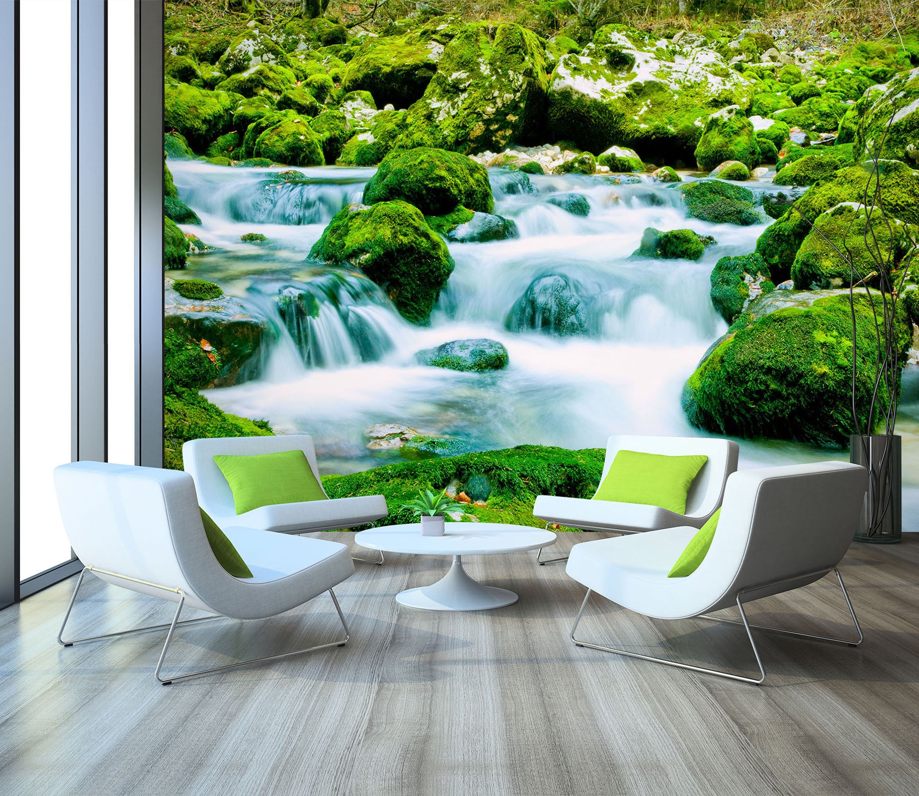 3D River Stone 2003 Wall Mural Wall Murals