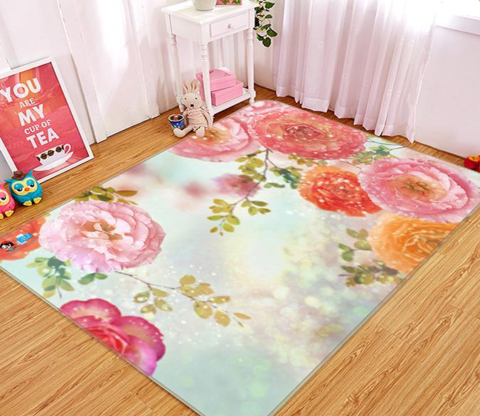 3D Bright Flowers 531 Non Slip Rug Mat Mat AJ Creativity Home 