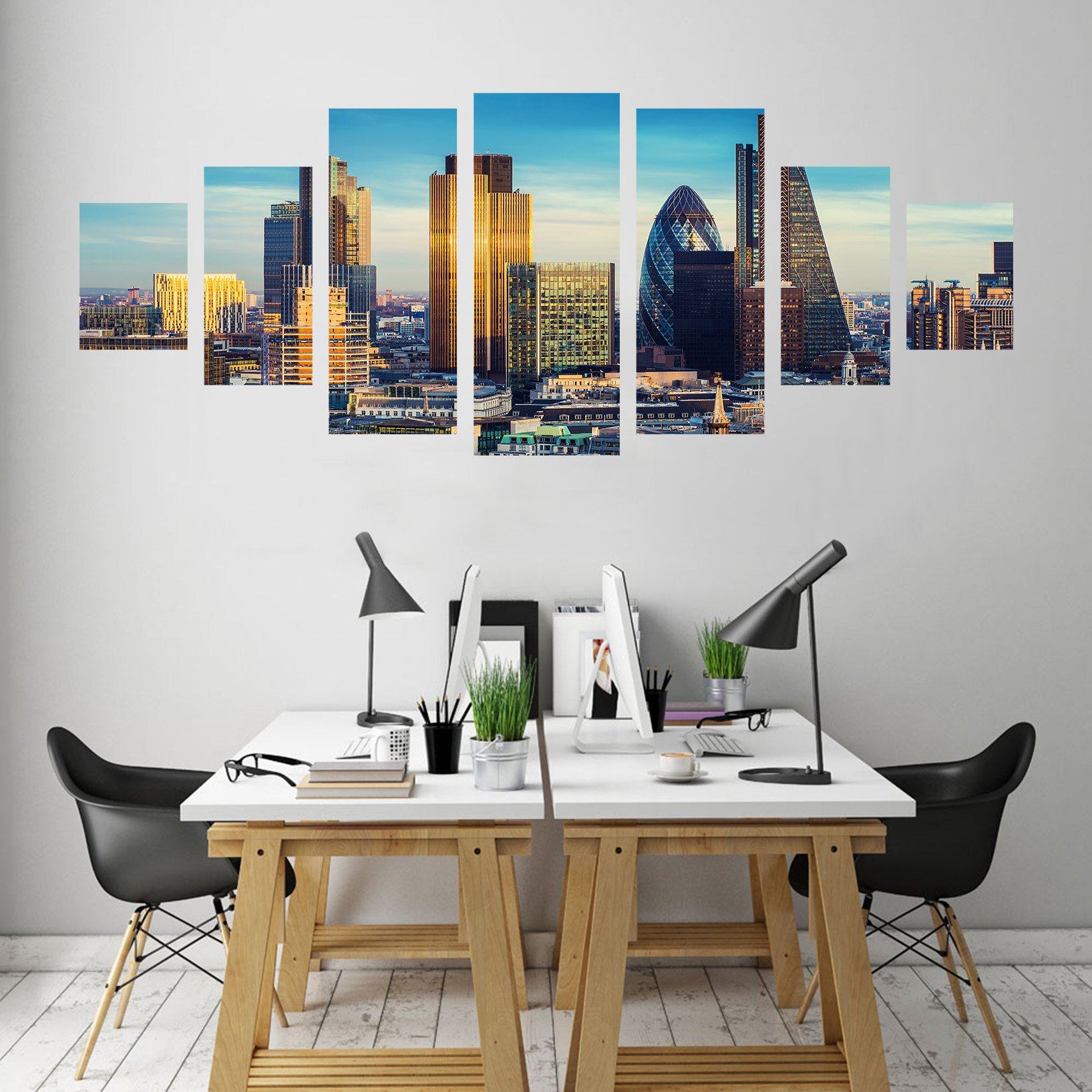 3D Tall Building 052 Unframed Print Wallpaper Wallpaper AJ Wallpaper 