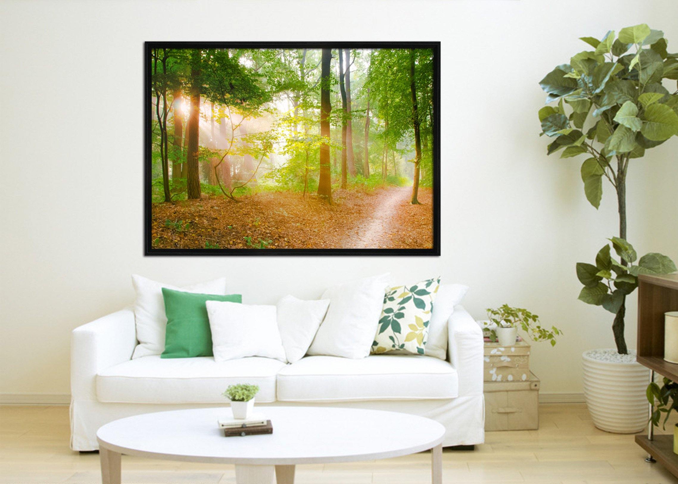 3D Sunshine Trail 014 Fake Framed Print Painting Wallpaper AJ Creativity Home 