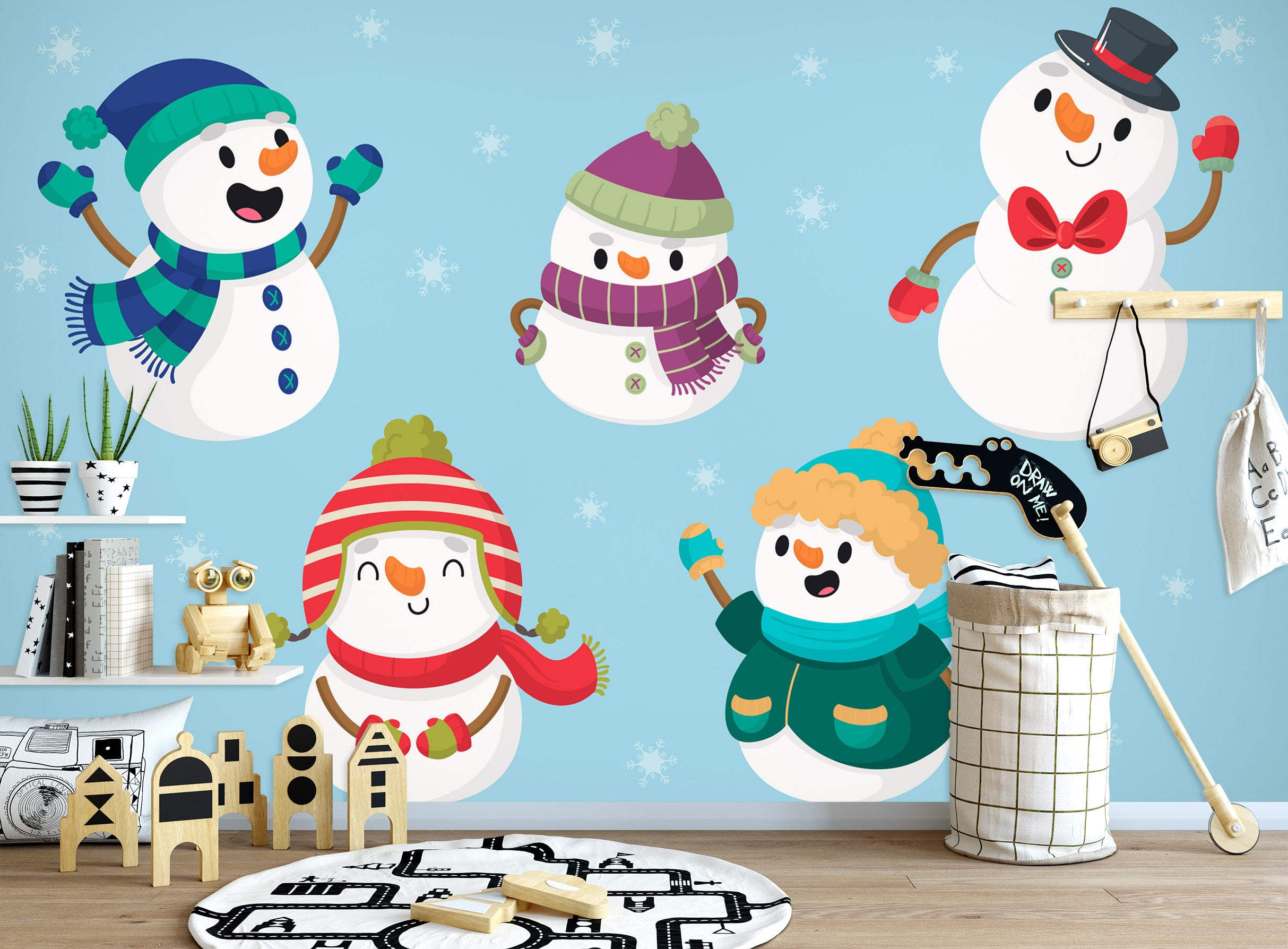 3D Snowman 58066 Wall Murals