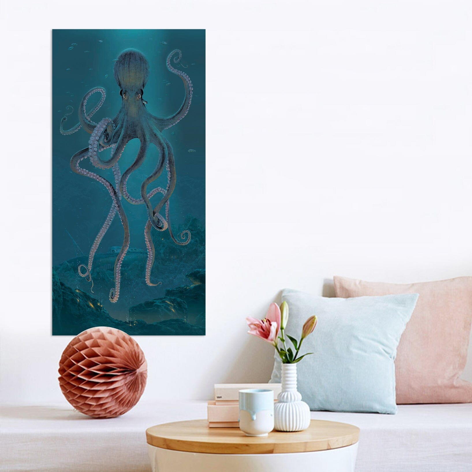 3D Giant Octopus 039 Vincent Hie Wall Sticker Wallpaper AJ Wallpaper 2 