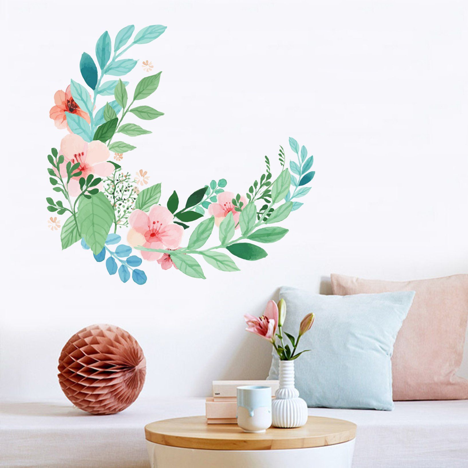 3D Green Leaf Rhizome 274 Wall Stickers Wallpaper AJ Wallpaper 