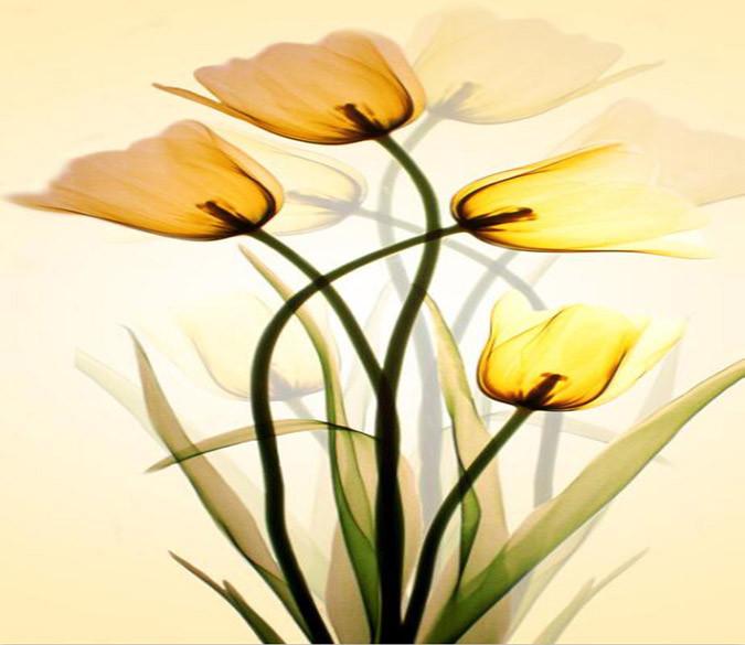 3D Modern yellow floral Wallpaper AJ Wallpaper 1 