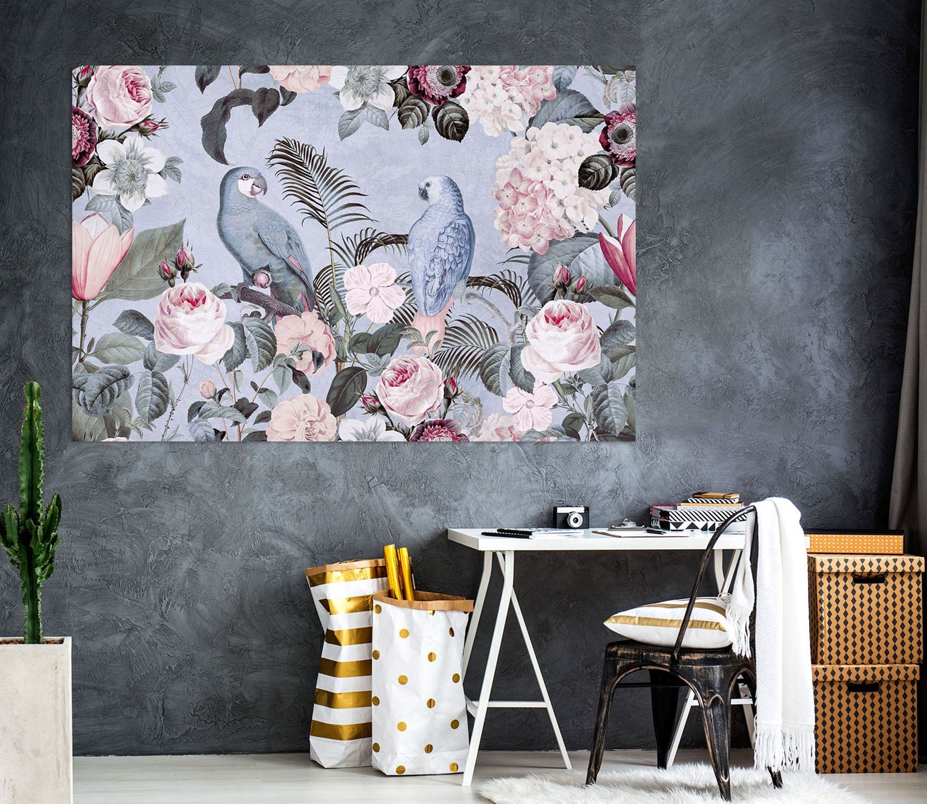 3D Bird Flowers 031 Andrea haase Wall Sticker Wallpaper AJ Wallpaper 2 