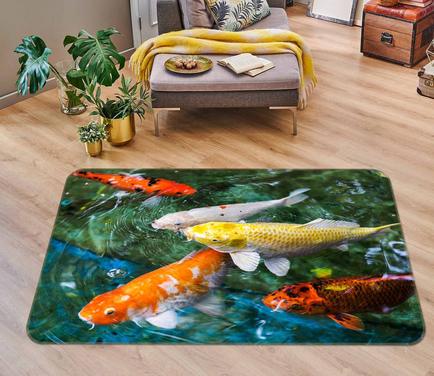 3D Goldfish 68157 Animal Non Slip Rug Mat