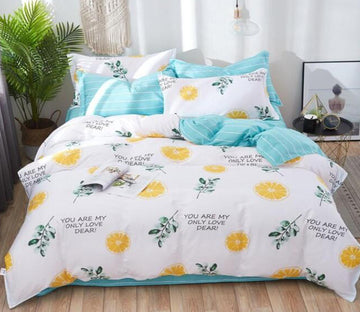3D Lemon 3112 Bed Pillowcases Quilt