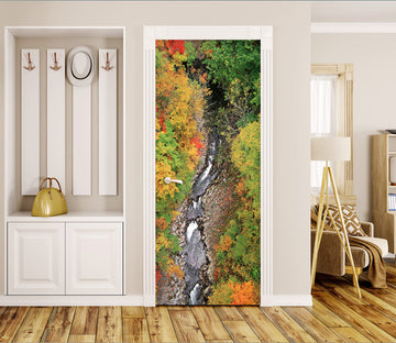 3D Valley Forest 23051 Door Mural