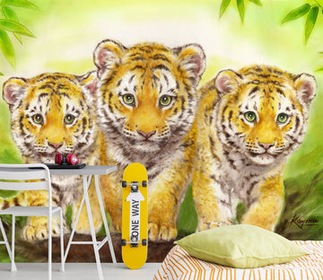 3D Hand Drawn Tiger 5439 Kayomi Harai Wall Mural Wall Murals