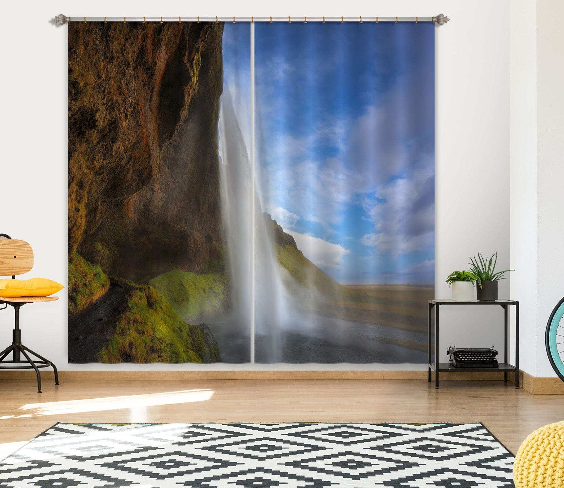 3D Kaki Falls 121 Marco Carmassi Curtain Curtains Drapes Curtains AJ Creativity Home 