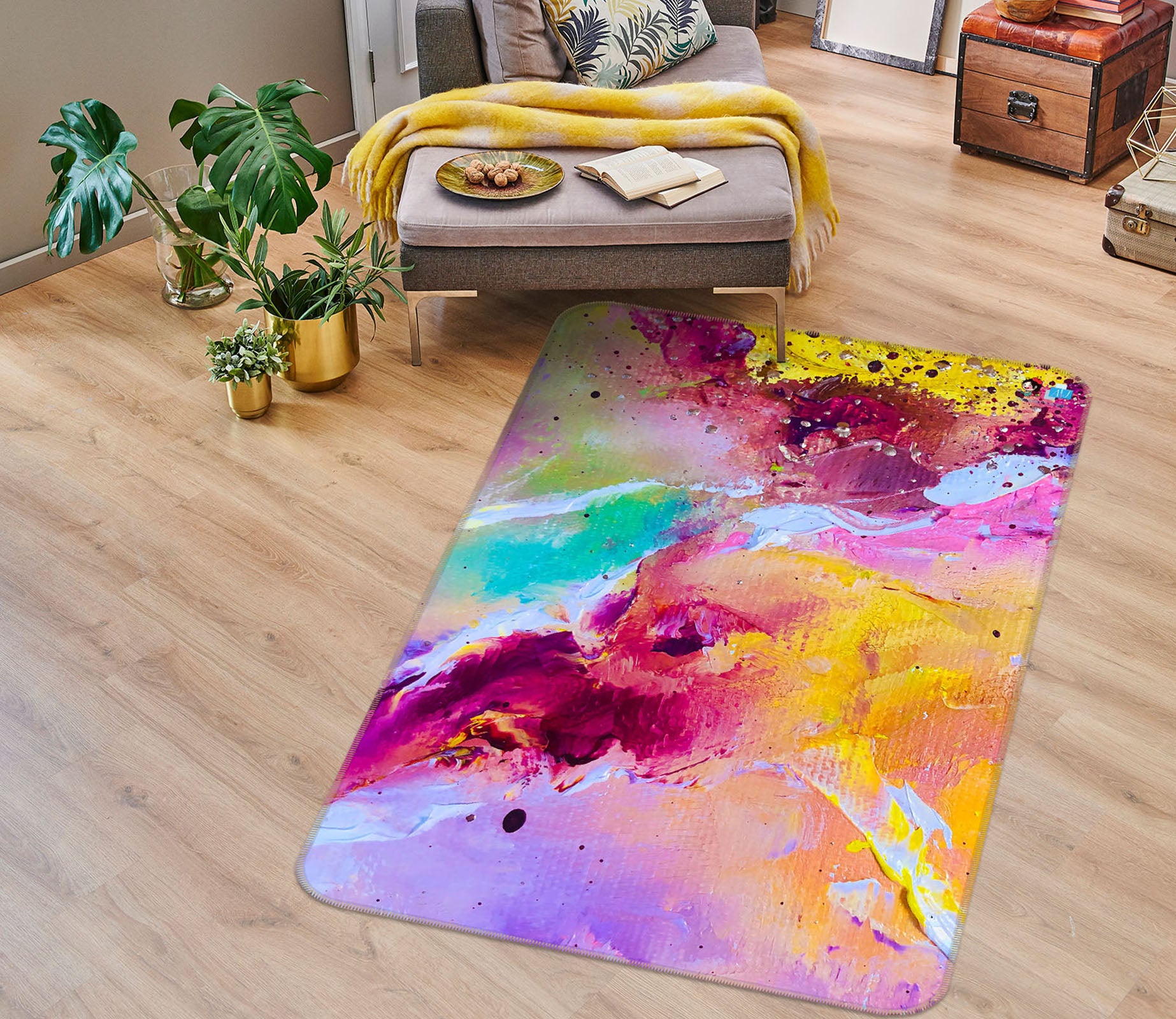 3D Color Painting 1311 Skromova Marina Rug Non Slip Rug Mat