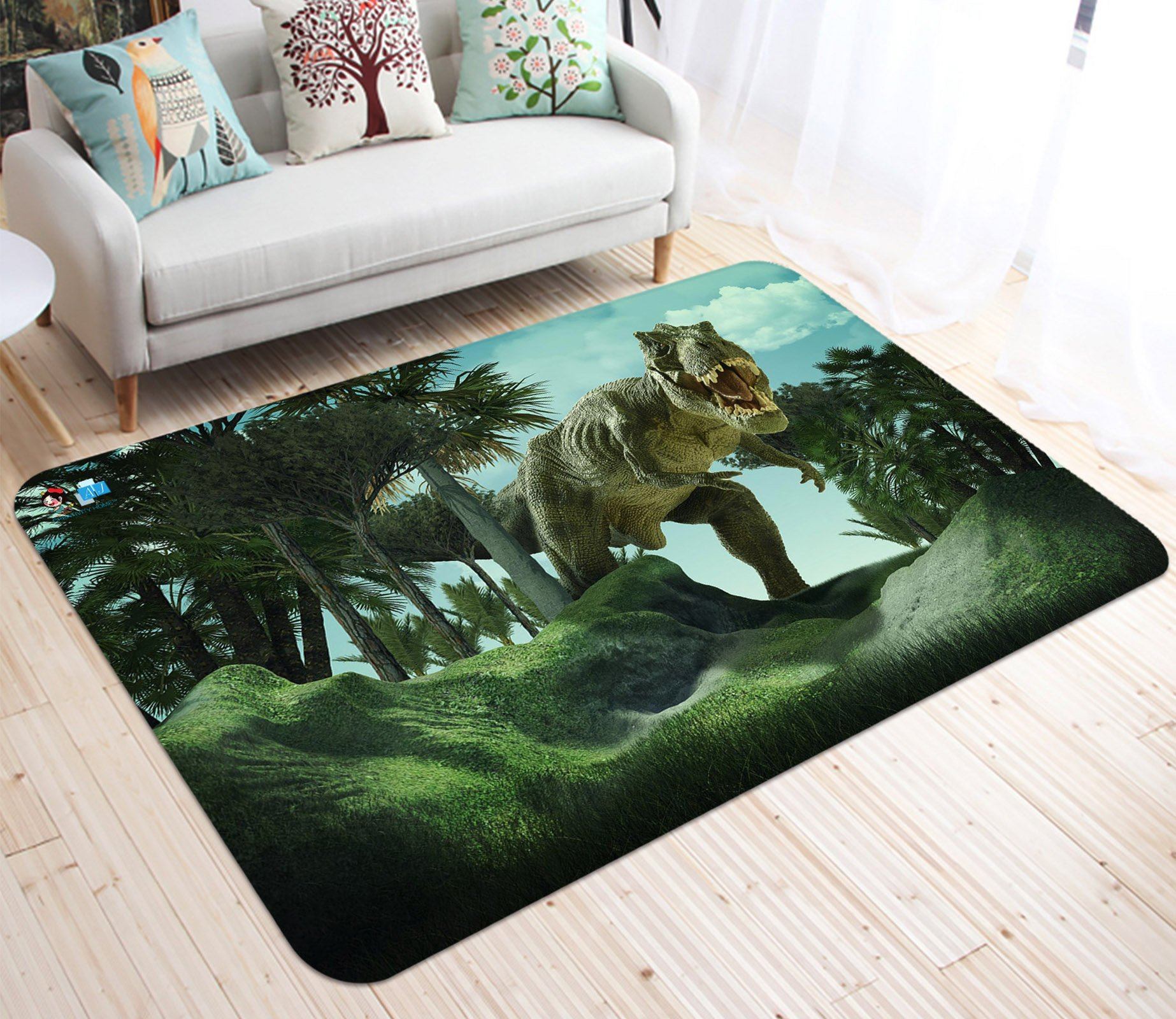 3D Moss Dinosaur 60 Non Slip Rug Mat Mat AJ Creativity Home 