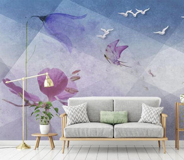 3D White Goose WC811 Wall Murals