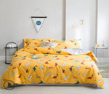 3D Little Dinosaur Pattern 14099 Bed Pillowcases Quilt