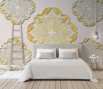 3D Golden Pattern 2010 Wall Murals Wallpaper AJ Wallpaper 2 