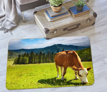 3D Grass Cattle 68193 Animal Non Slip Rug Mat