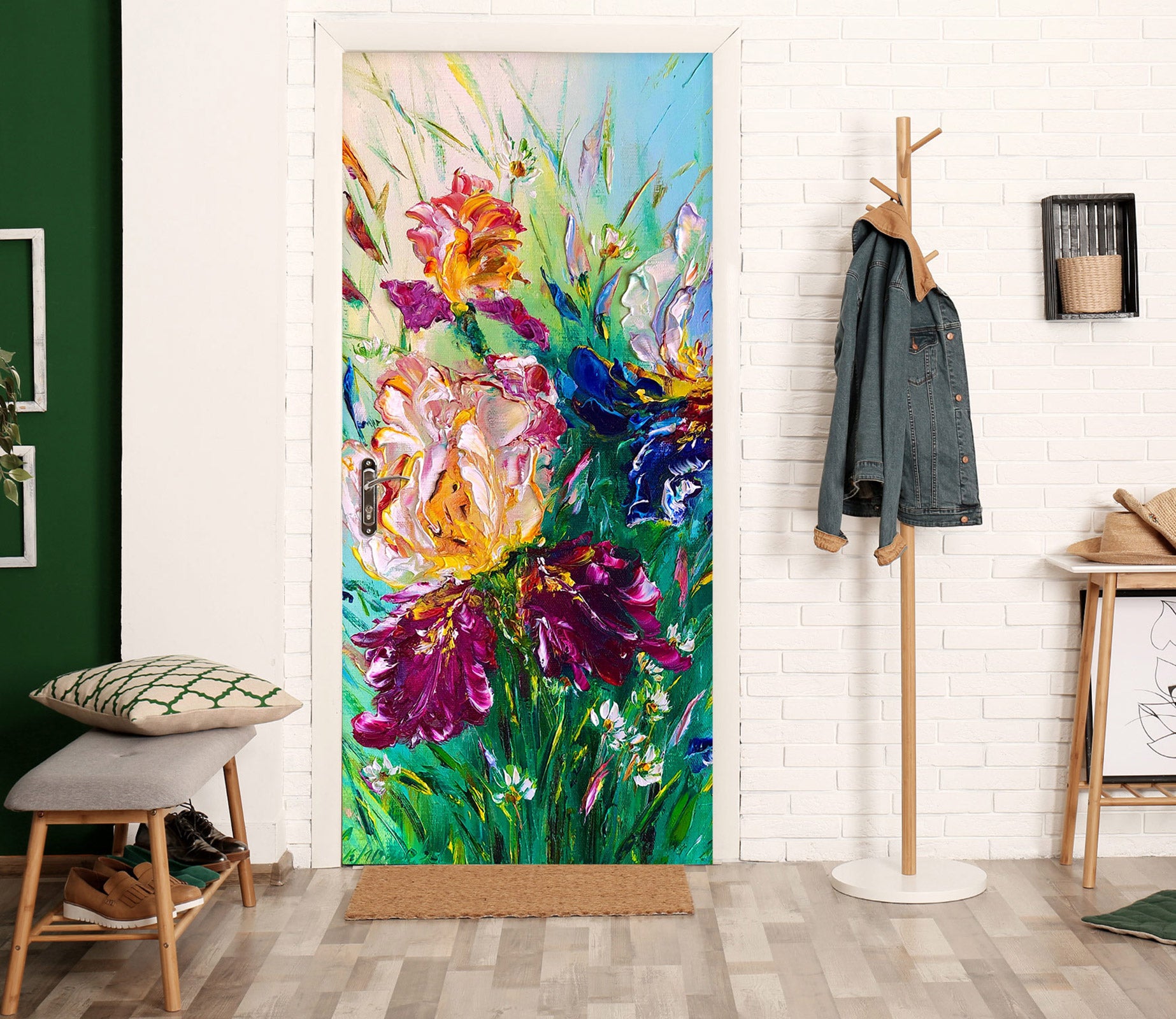 3D Bright Petal 3157 Skromova Marina Door Mural