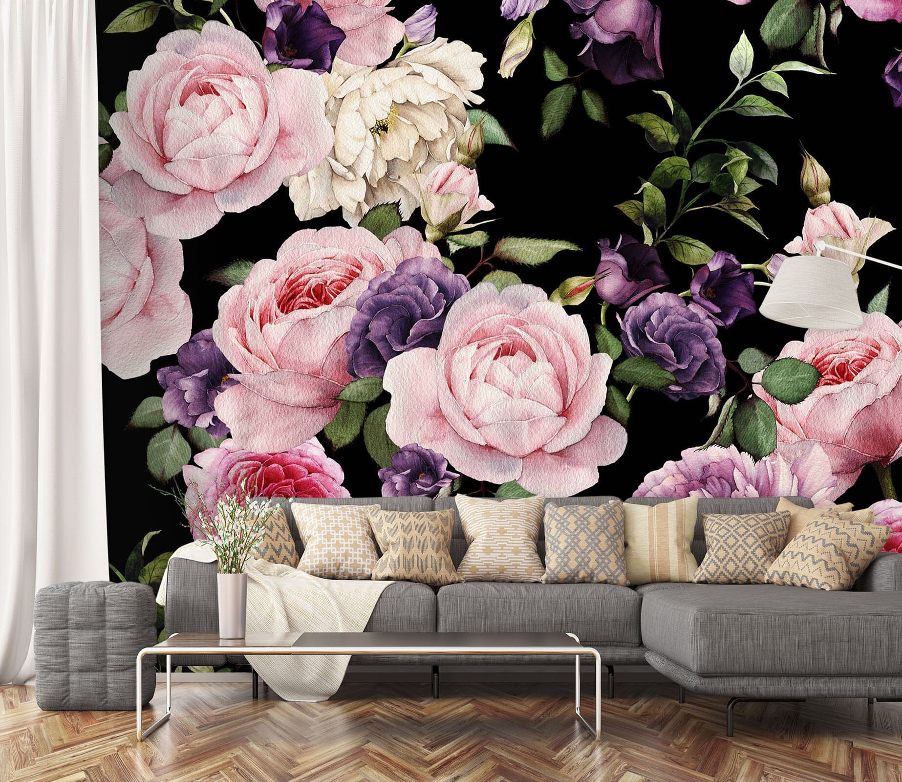 3D Hand Painted Flower 132 Wall Murals Wallpaper AJ Wallpaper 2 