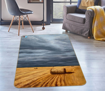 3D Grass Ball 1893 Marina Zotova Rug Non Slip Rug Mat