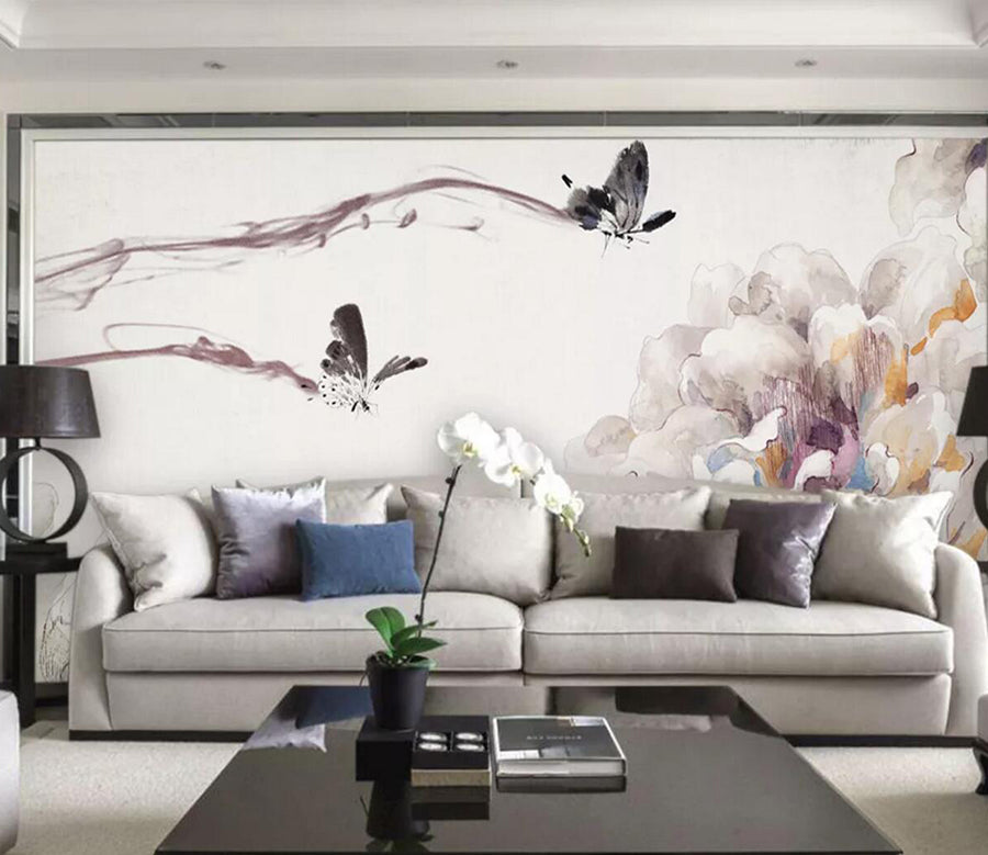 3D Ink Butterfly WC406 Wall Murals