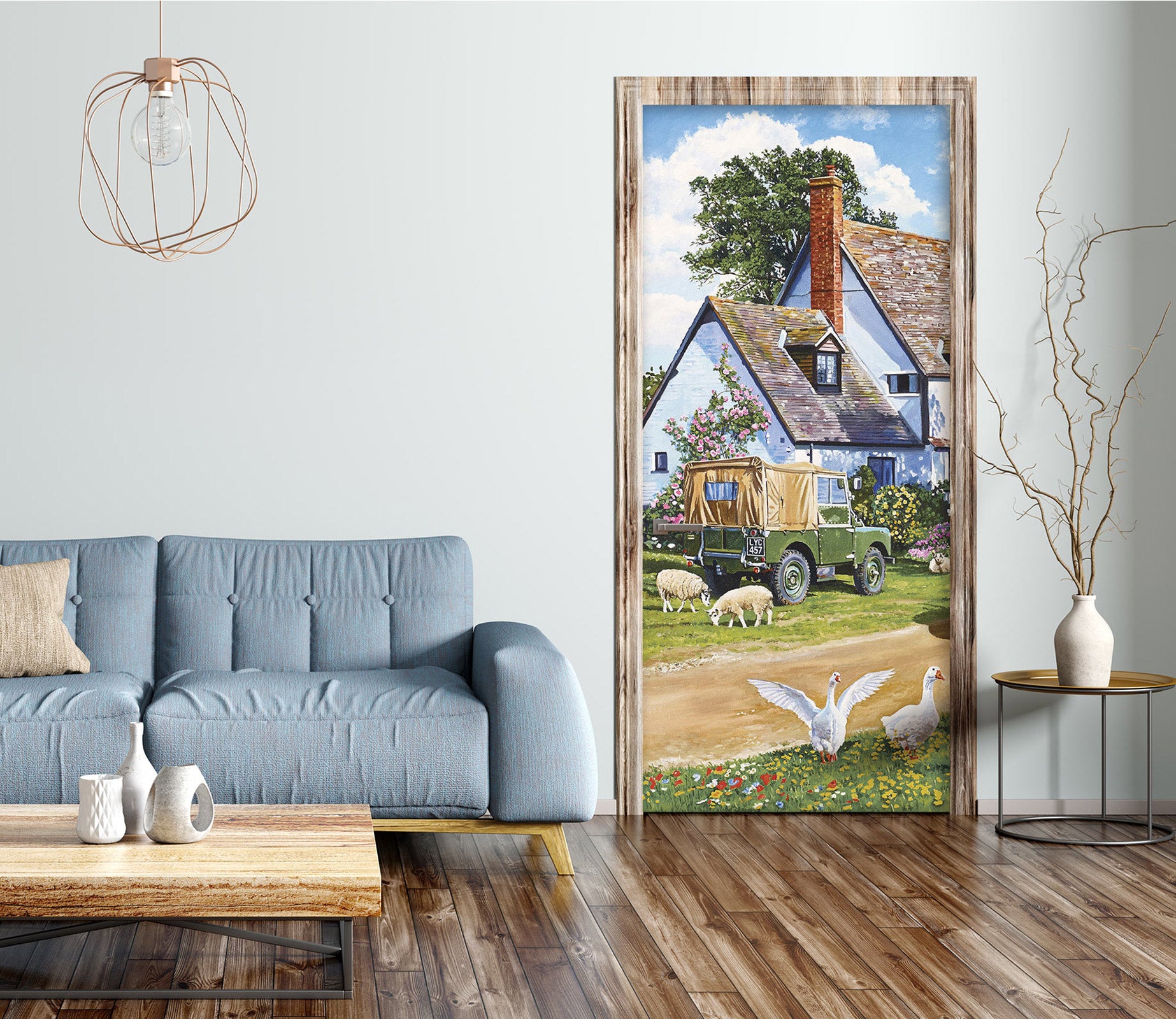 3D Family Farm 4634 Trevor Mitchell Door Mural