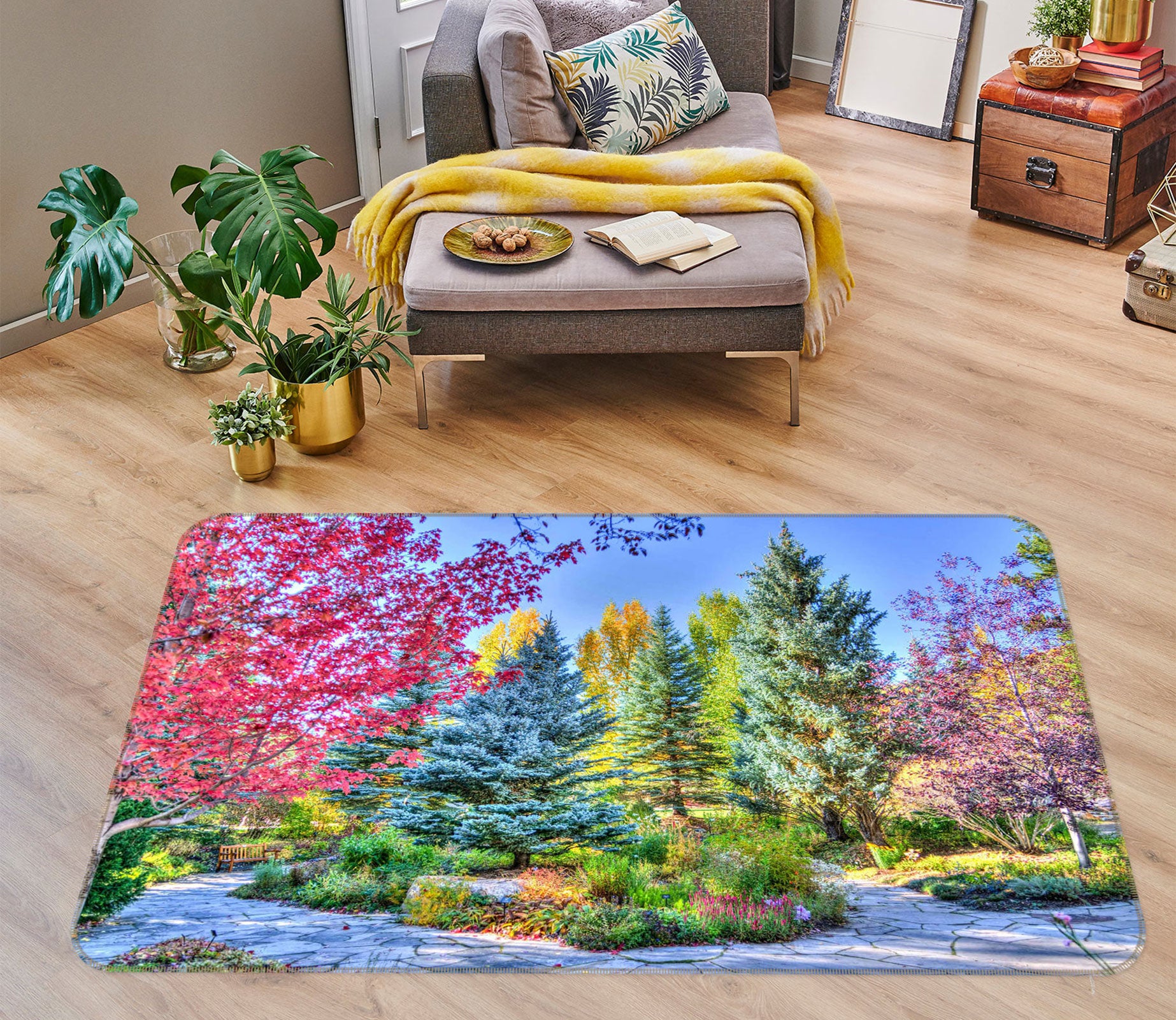 3D Trees 77228 Non Slip Rug Mat