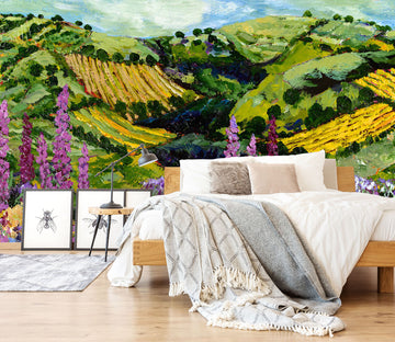 3D Colorful Garden 126 Allan P. Friedlander Wall Mural Wall Murals