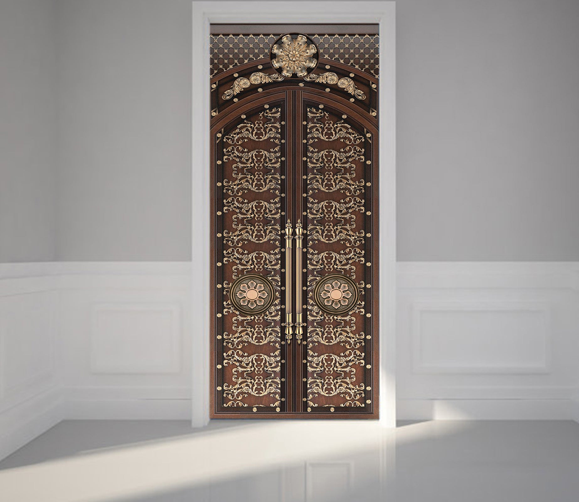 3D Golden Brown 23002 Door Mural