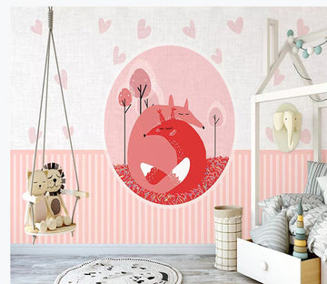 3D Kangaroo Pink 1503 Wall Murals Wallpaper AJ Wallpaper 2 