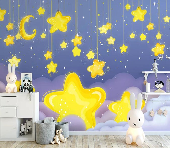 3D Star Twinkling 738 Wall Murals Wallpaper AJ Wallpaper 2 