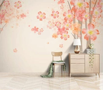 3D Pink Flowers 2863 Wall Murals Wallpaper AJ Wallpaper 2 