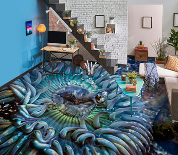 3D Flower Core 98191 Kathy Barefield Floor Mural