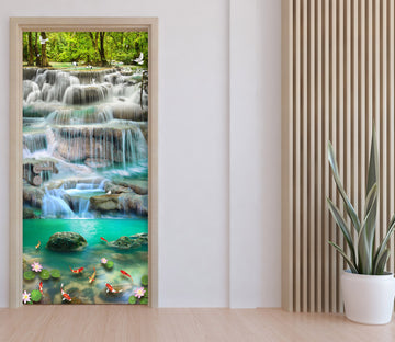 3D Creek Waterfall 22009 Door Mural