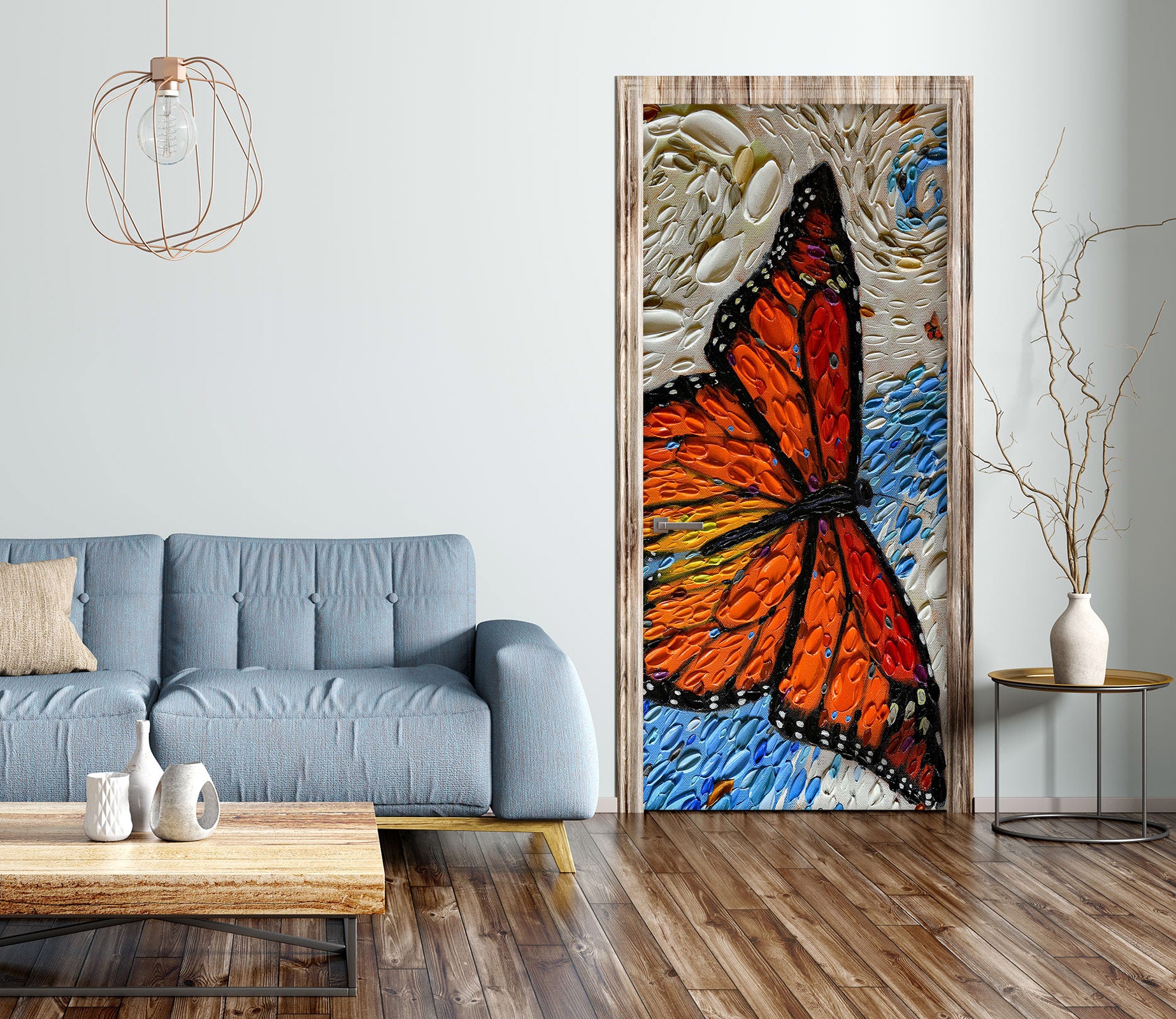 3D Butterfly Pattern 11307 Dena Tollefson Door Mural