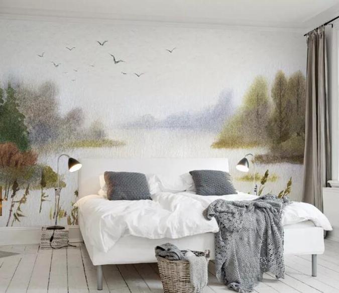 3D Flying Bird Llake 1044 Wall Murals Wallpaper AJ Wallpaper 2 