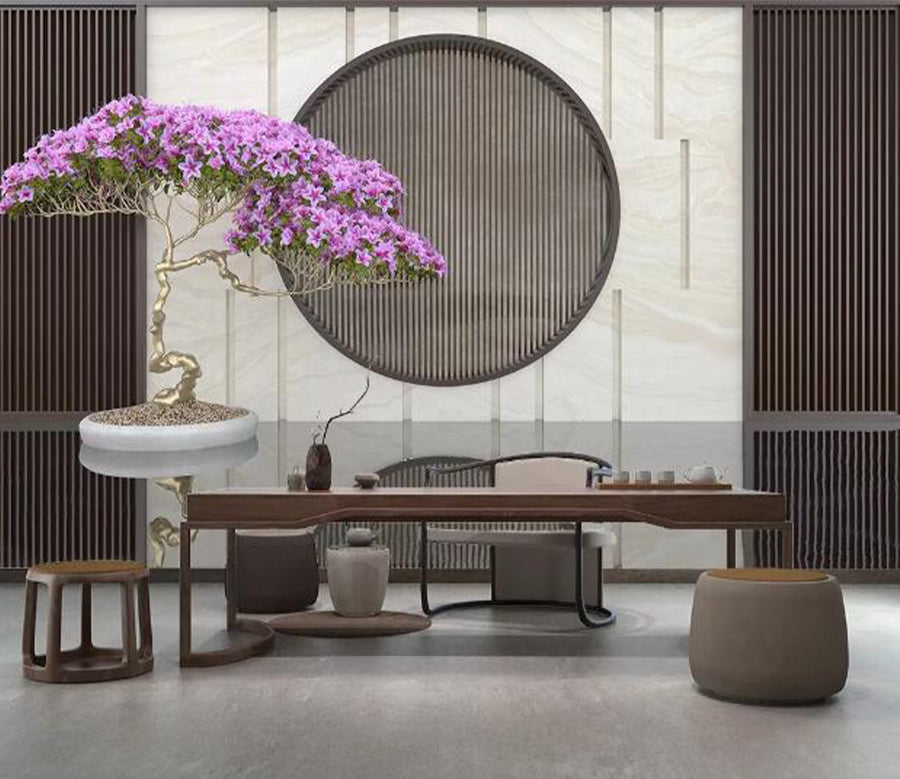 3D Bonsai Flower WC2017 Wall Murals