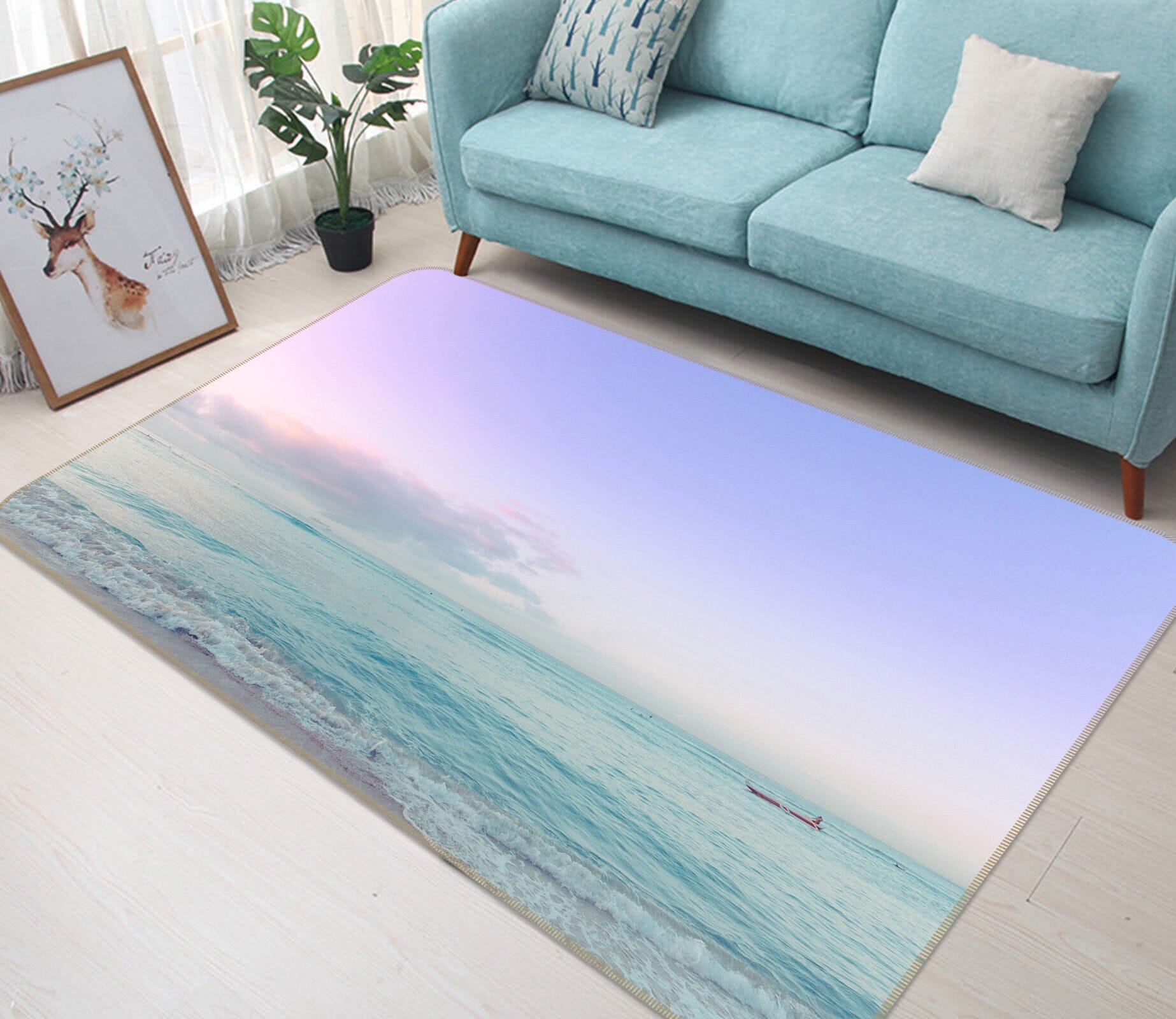 3D Purple Sky 1013 Noirblanc777 Rug Non Slip Rug Mat Mat AJ Creativity Home 