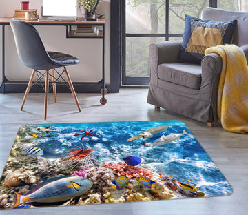 3D Coral Sea 38177 Animal Non Slip Rug Mat