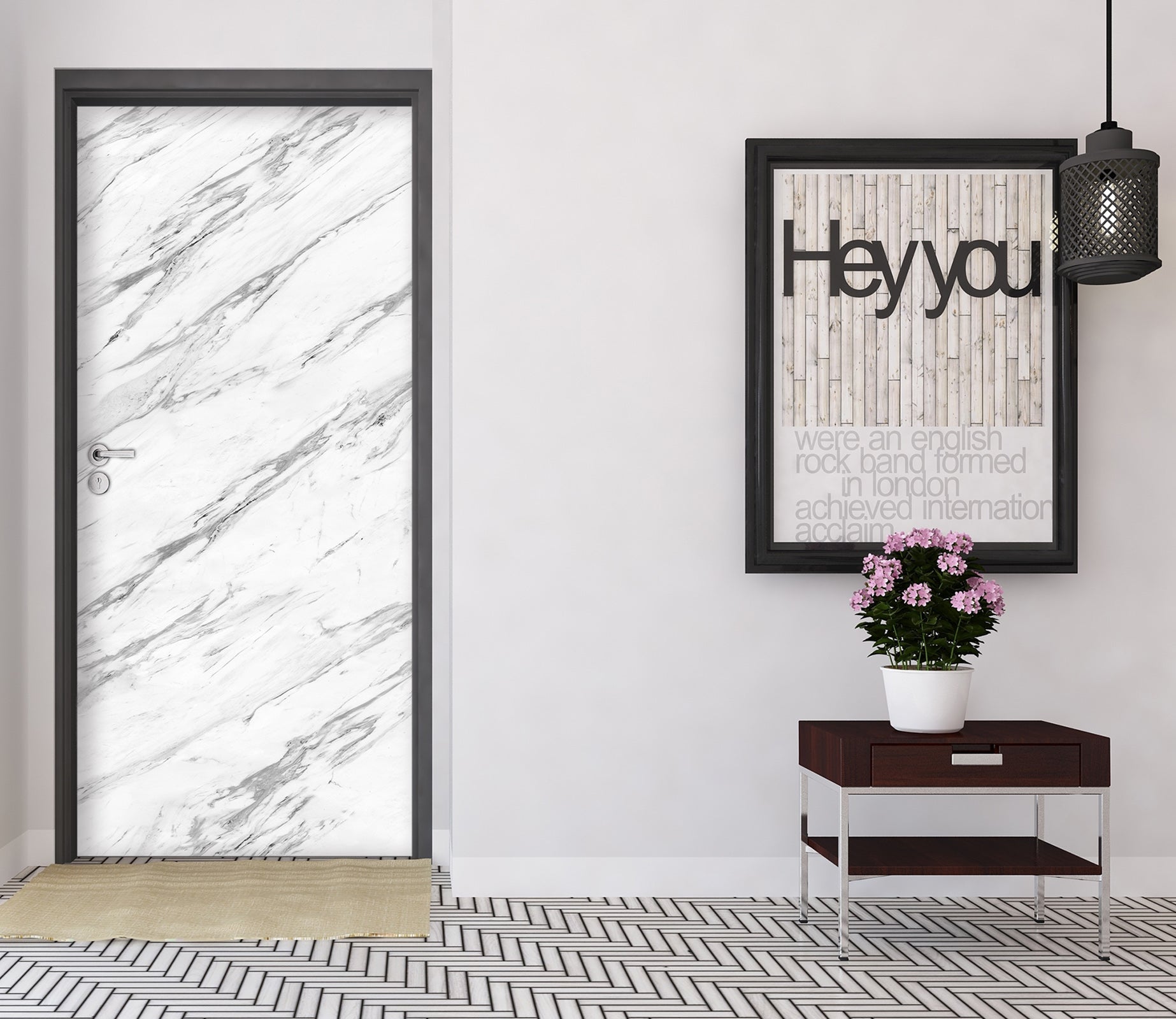 3D Marble Pattern 21181 Door Mural