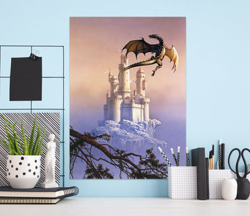 3D Castle And Dragon 8081 Ciruelo Wall Sticker