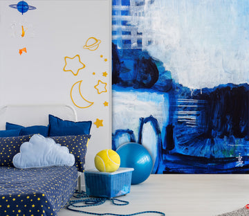 3D Blue Pigment 121106 Misako Chida Wall Mural Wall Murals