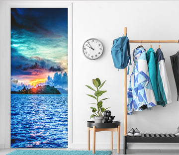 3D Sea Sky 22022 Door Mural