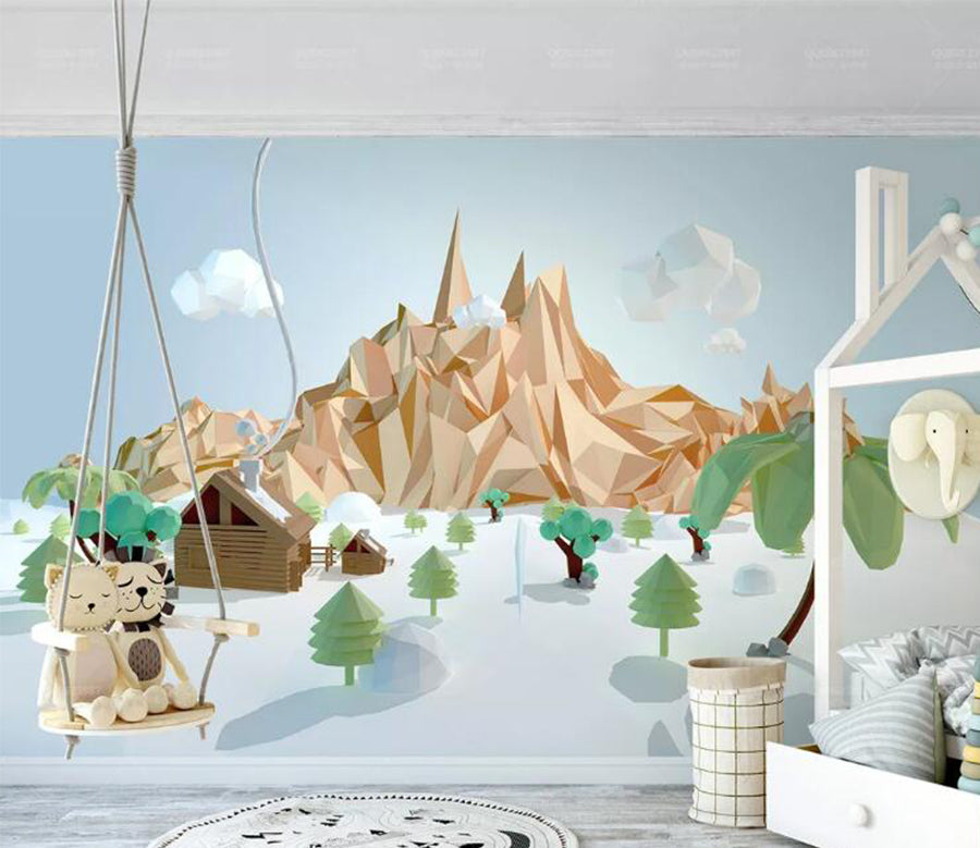 3D Lovely Valley WC260 Wall Murals