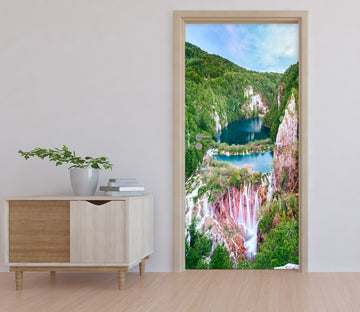 3D Mountain Gorge 22008 Door Mural