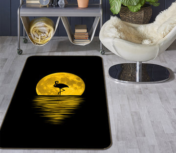 3D Moon Wolf 38188 Animal Non Slip Rug Mat