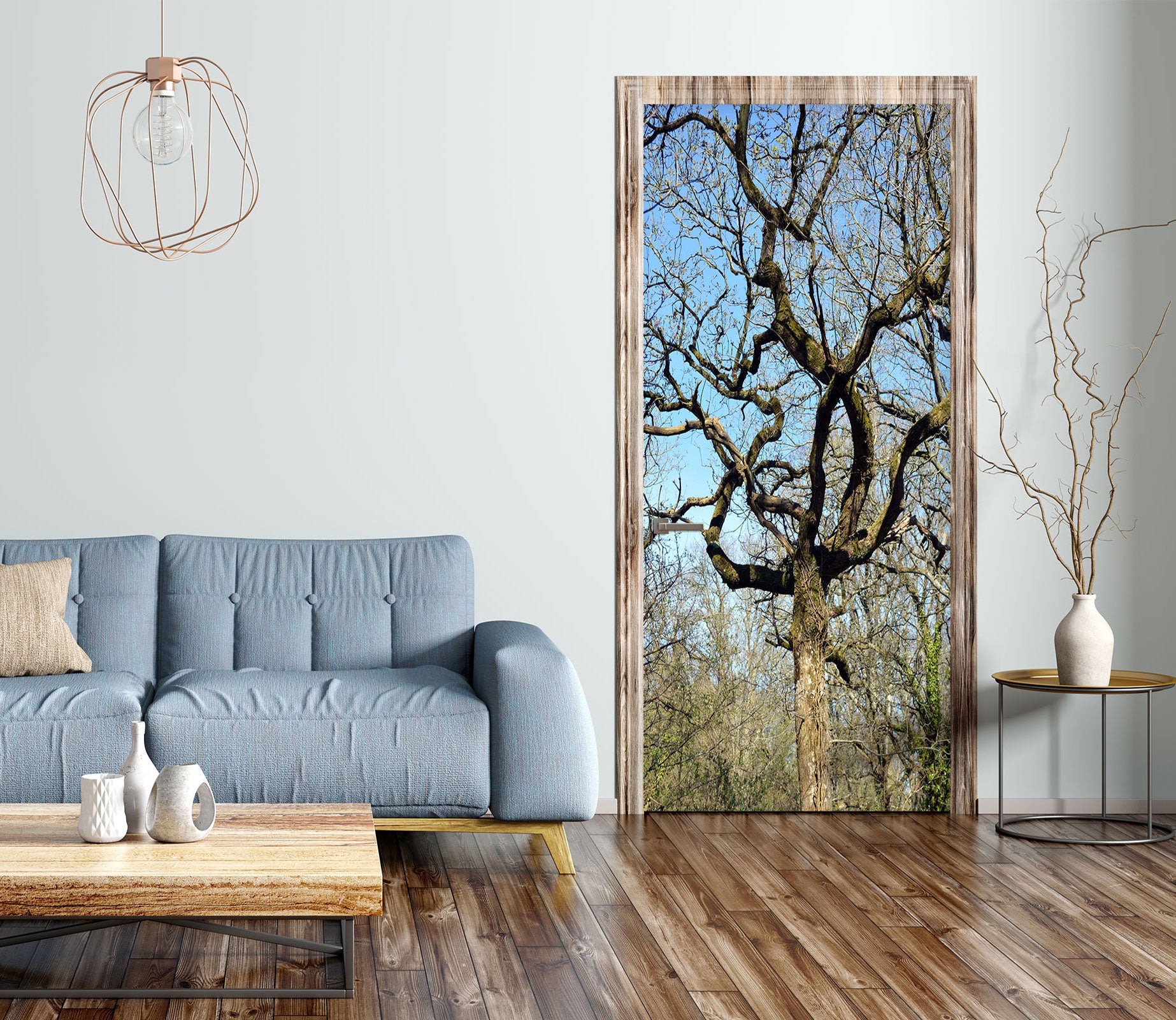 3D Dead Tree 147 Door Mural