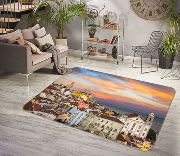 3D Seaside City 1087 Marco Carmassi Rug Non Slip Rug Mat Mat AJ Creativity Home 