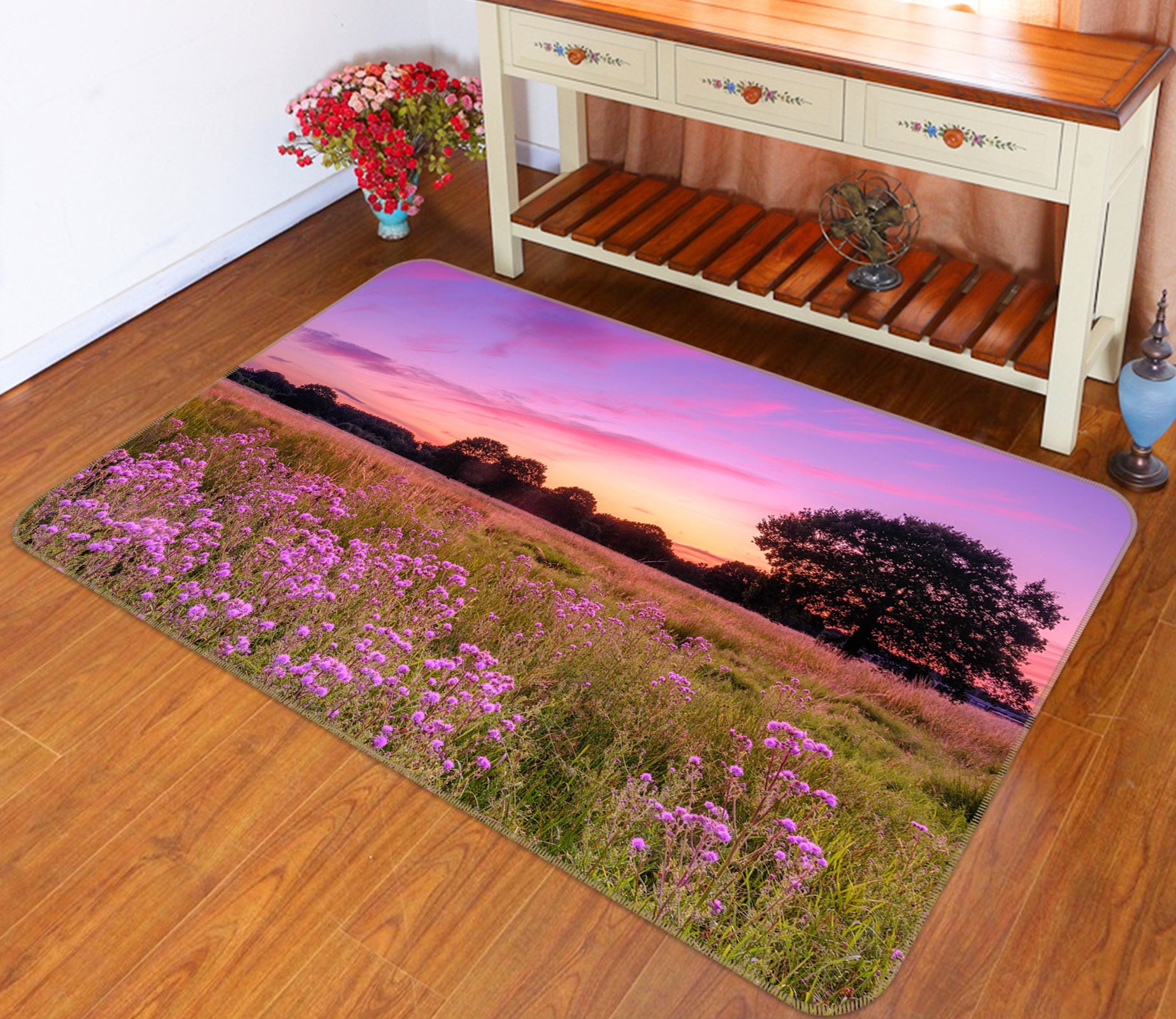 3D Purple Sky 147 Assaf Frank Rug Non Slip Rug Mat