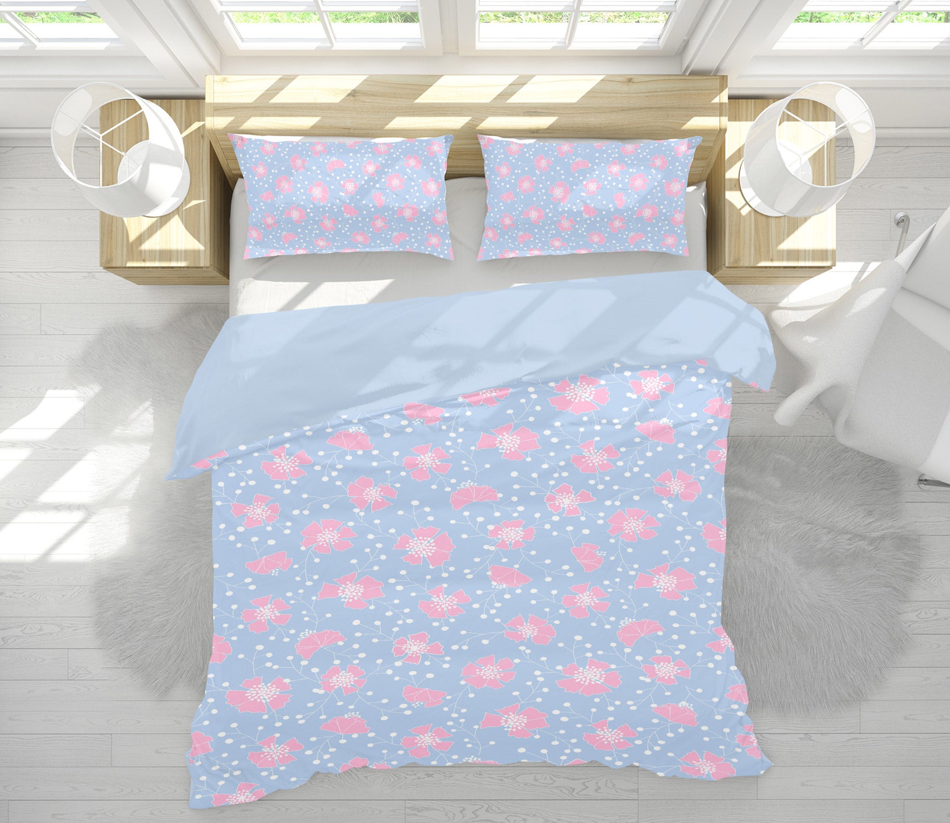 3D Pink Flower Pattern 109128 Kashmira Jayaprakash Bedding Bed Pillowcases Quilt