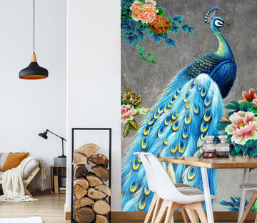 3D Color Peacock 1839 Wall Murals